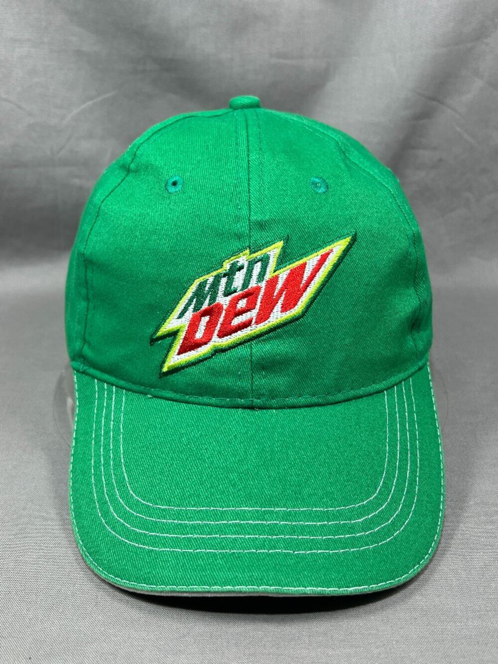 Mountain Dew Baseball Hat Green Adjustable Workwear Soda Snapback Adult Cap